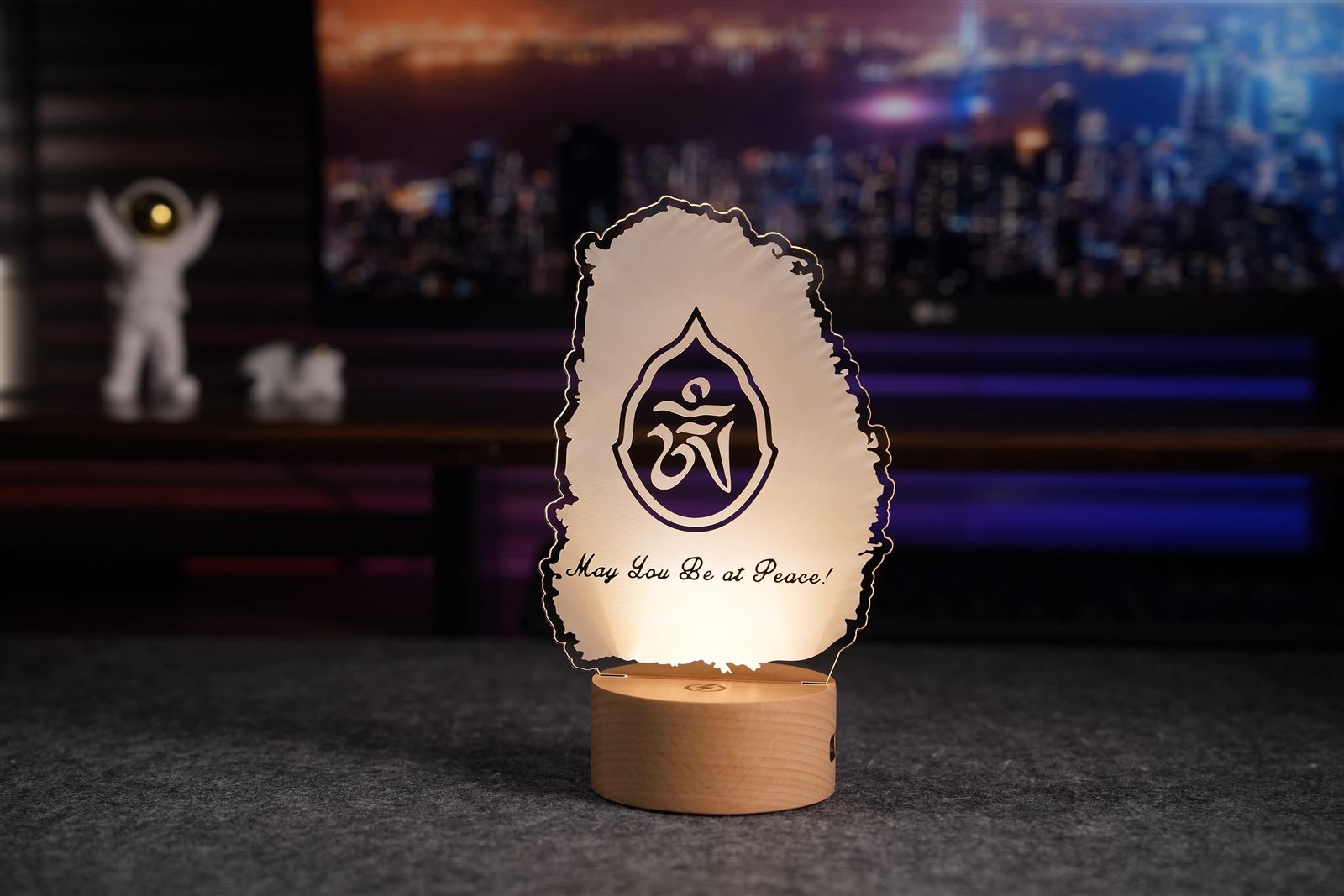 OM Massage illuminated May You Be at Peace studio art